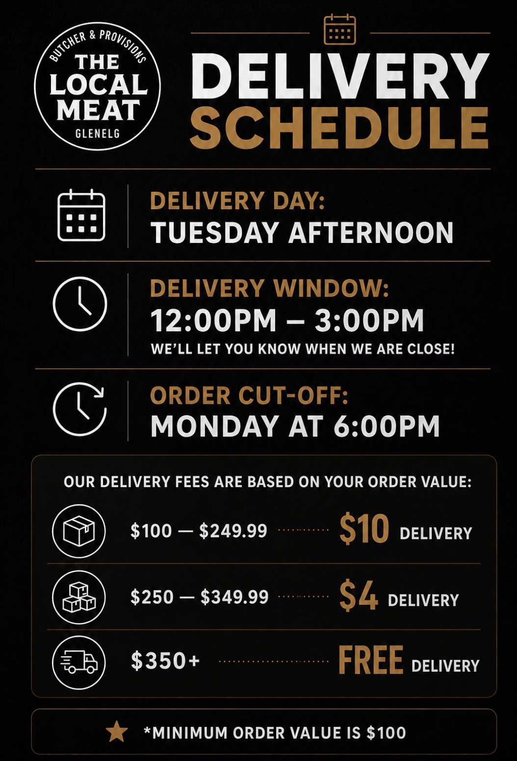 TLMG Delivery Schedule